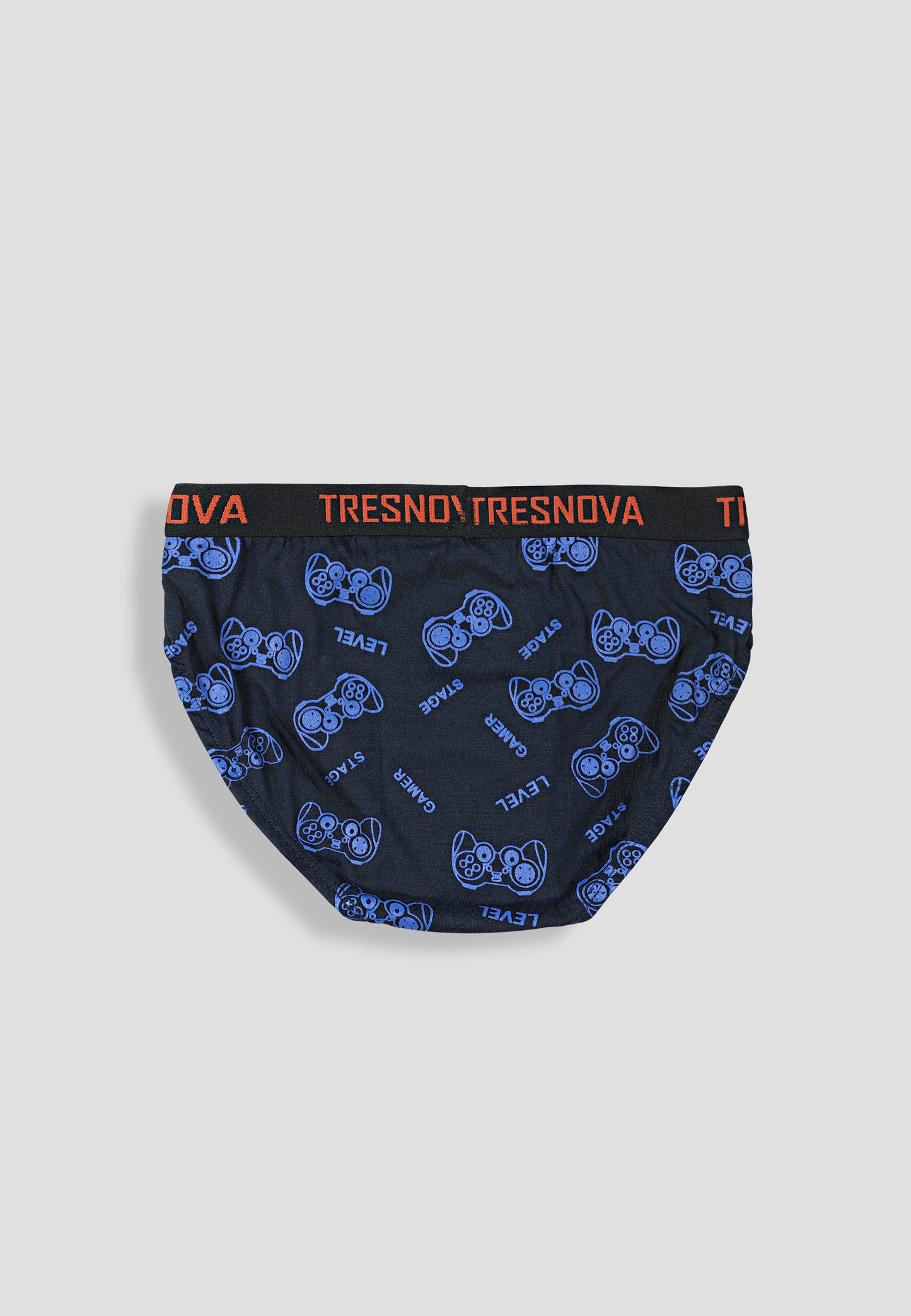 Boys’ Soft Game Print Cotton Briefs | Kids Underwear with Anti-Microbial Finish & Smart Waistband Technology - Pack of 3