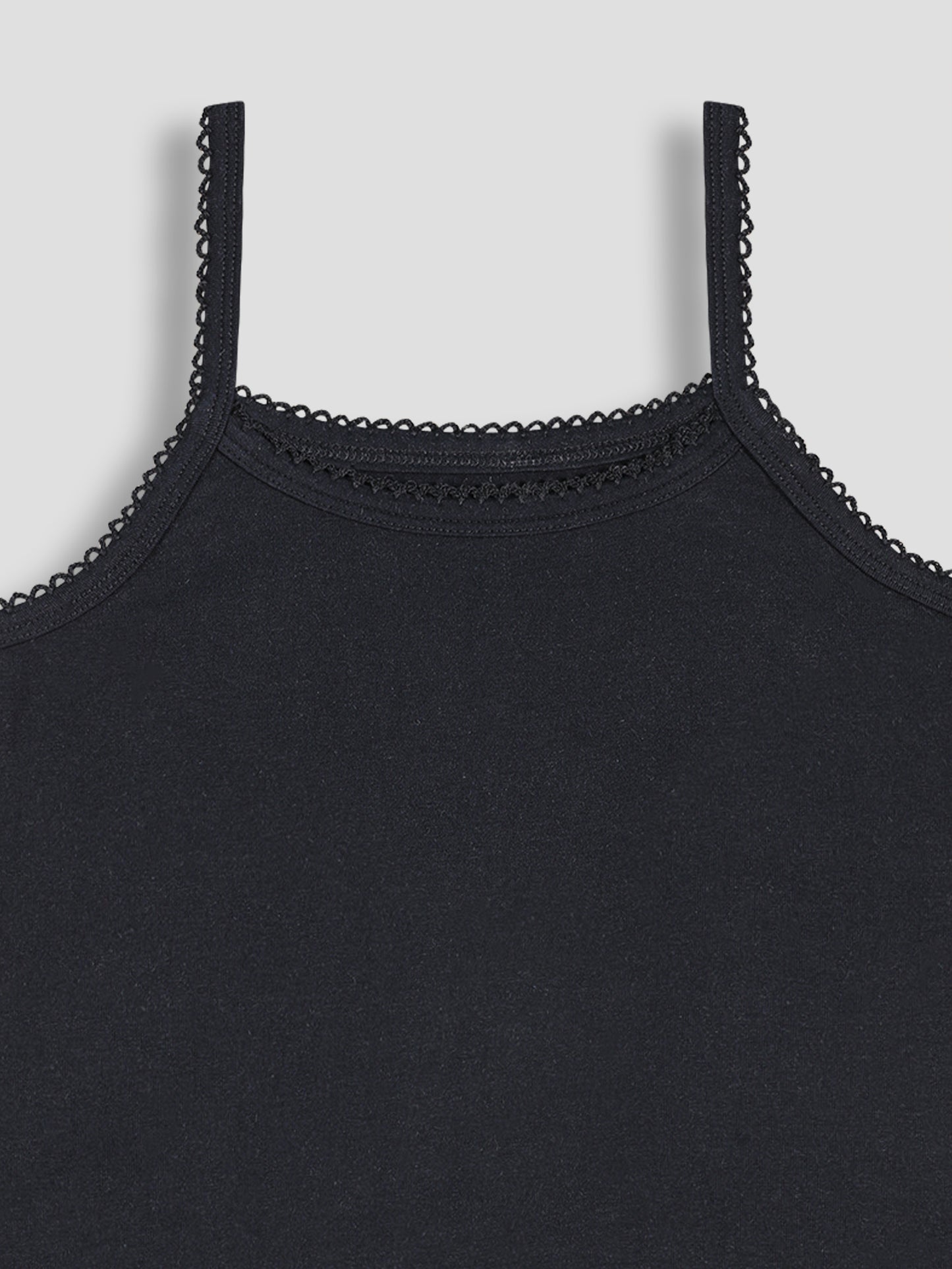 Girls Solid Camisoles/Vest Tops –Soft Cotton Lycra Kids' Undershirts with Anti-Microbial Finish & advanced ergonomic armhole technology - Pack of 3