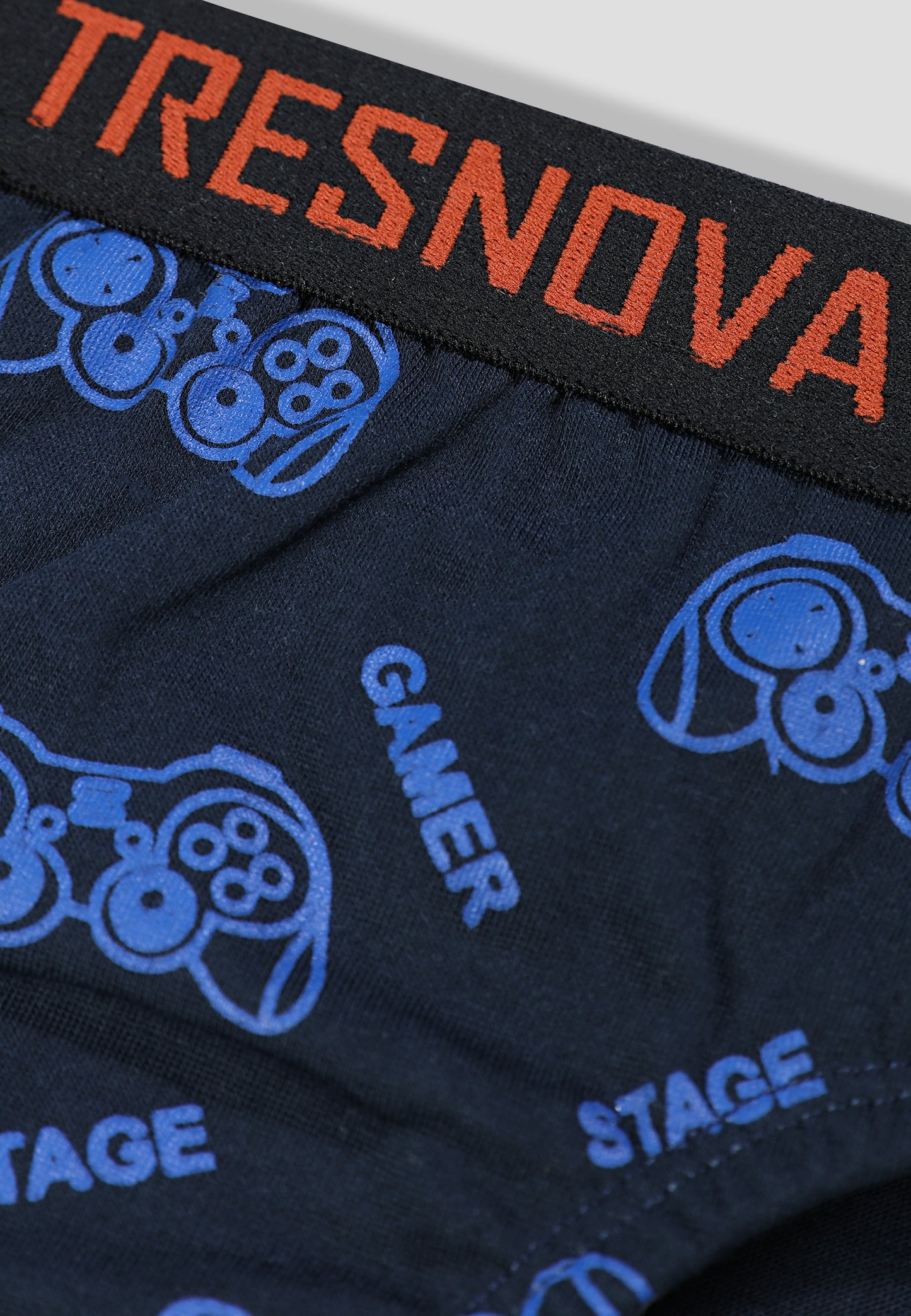 Boys’ Soft Game Print Cotton Briefs | Kids Underwear with Anti-Microbial Finish & Smart Waistband Technology - Pack of 3
