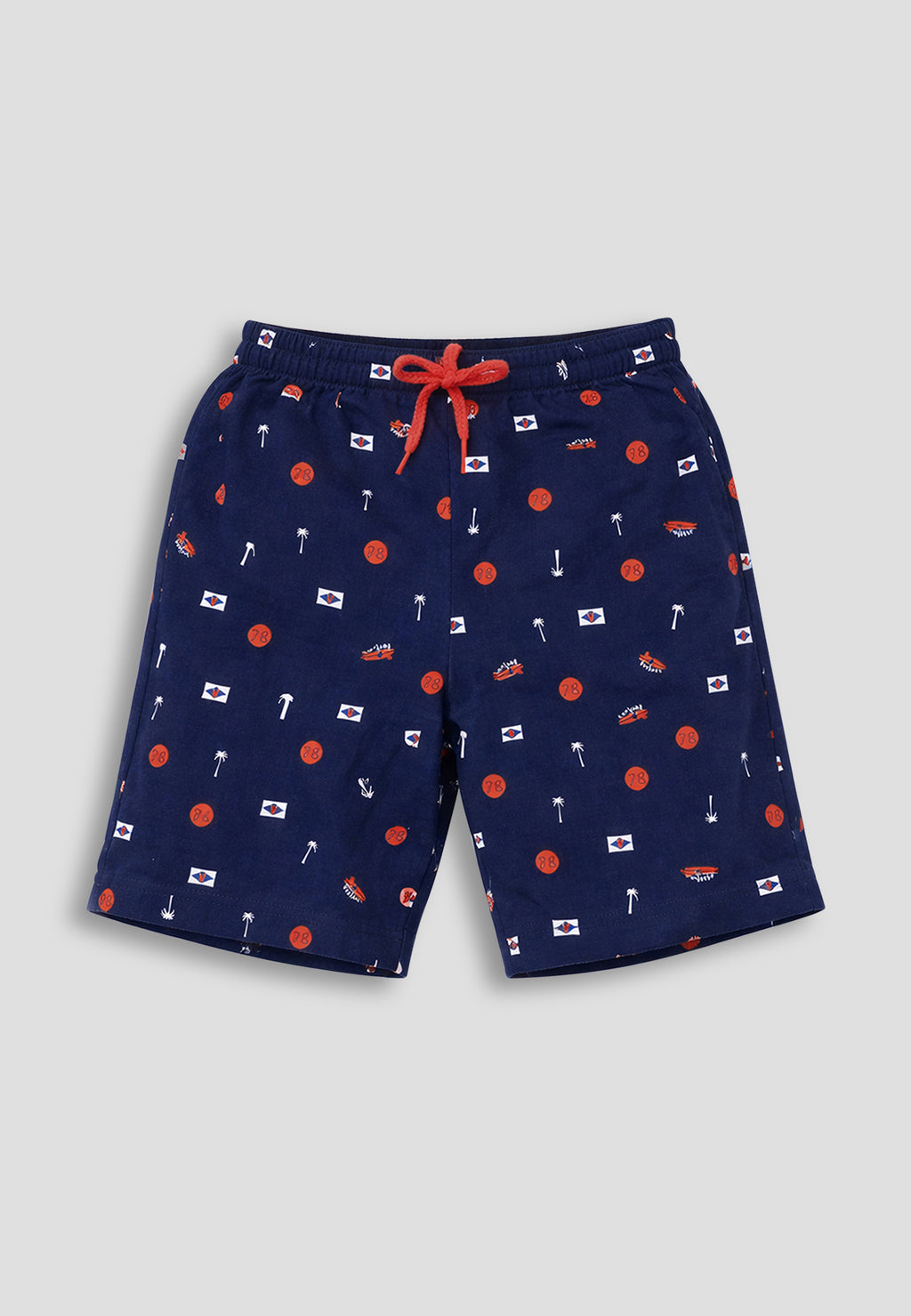Soft Cotton Shorts for Boys ( Pack of 2) |  Anti-Bacterial Chemical Free Nightwear | Ages 2-16Y