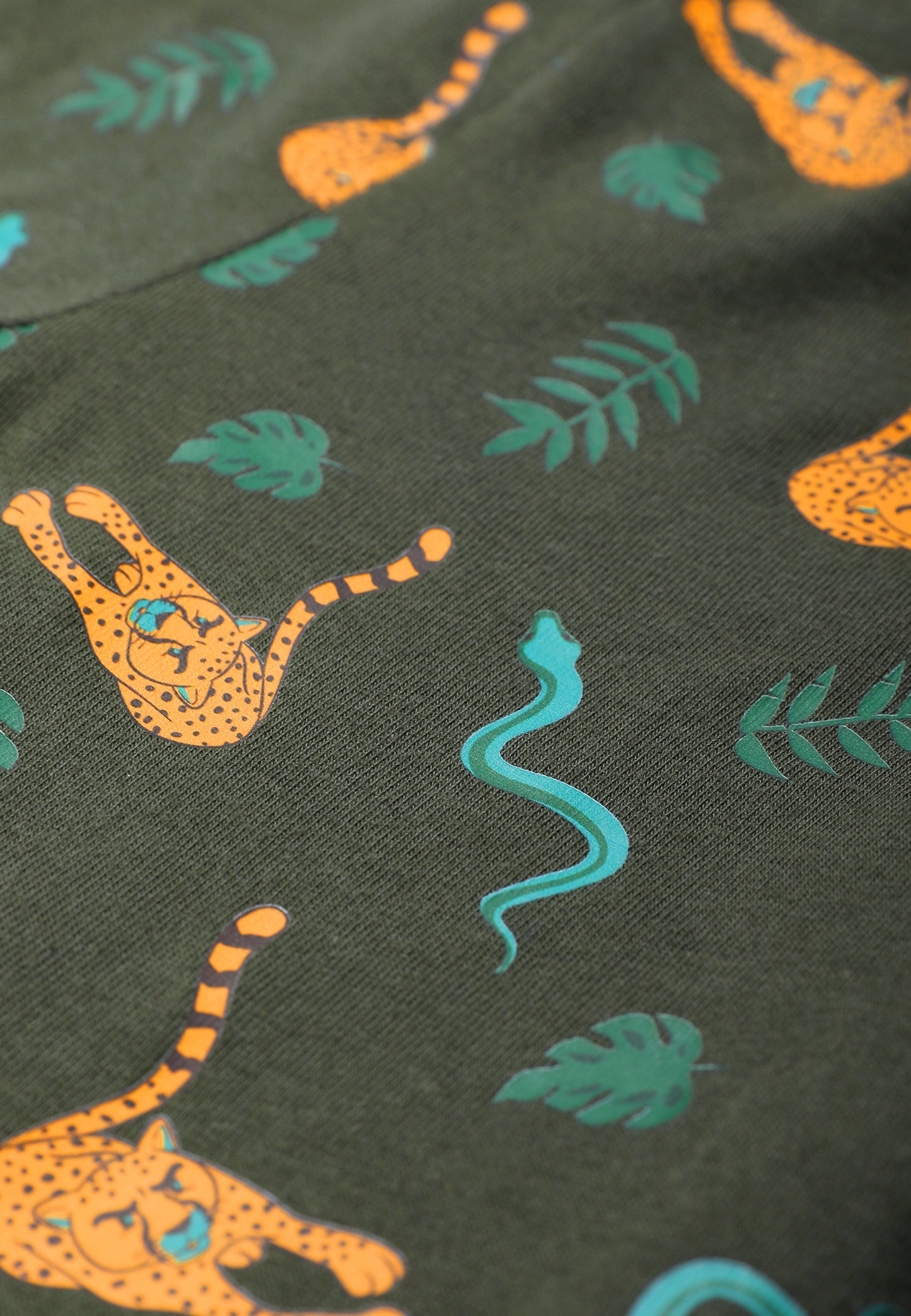 TRESNOVA Cotton Anti-Microbial & Smart Waistband Technology Jungle Printed  Soft Shorts Pack of 2- Green & Melange