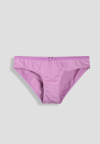 Girls’ Soft Solid Cotton Lycra Briefs/Panties | Kids Underwear with Anti-Microbial Finish & Smart Waistband Technology - Pack of 5