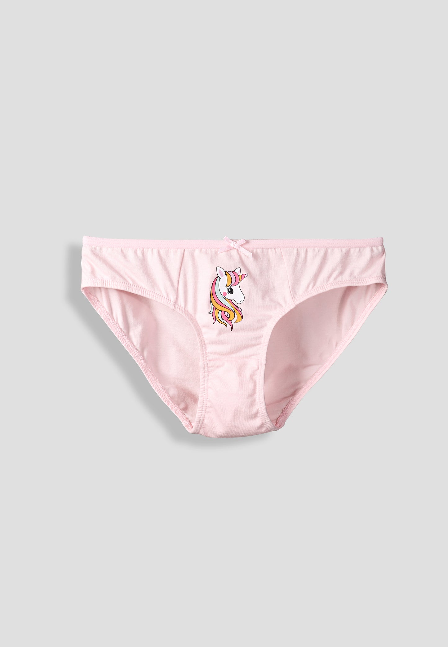 Girls’ Soft Unicorn Print Cotton Lycra Briefs/Panties | Kids Underwear with Anti-Microbial Finish & Smart Waistband Technology - Pack of 3