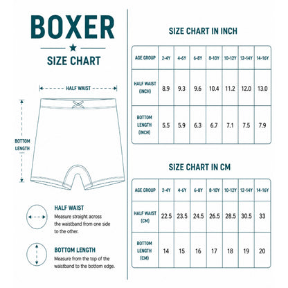 Super Soft Bamboo Boxer Panties Pack of 3