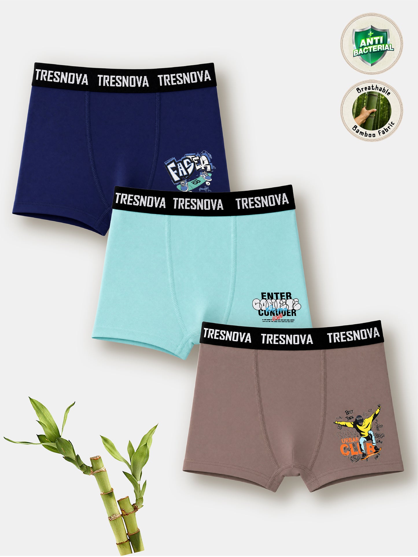 Super Soft Bamboo Boxer Pack of 3