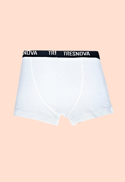 TRESNOVA Cotton Anti-microbial Finish & Smart Waistband Technology USA flag Printed Soft Boxer Briefs Pack of 3 -Navy, Orange White