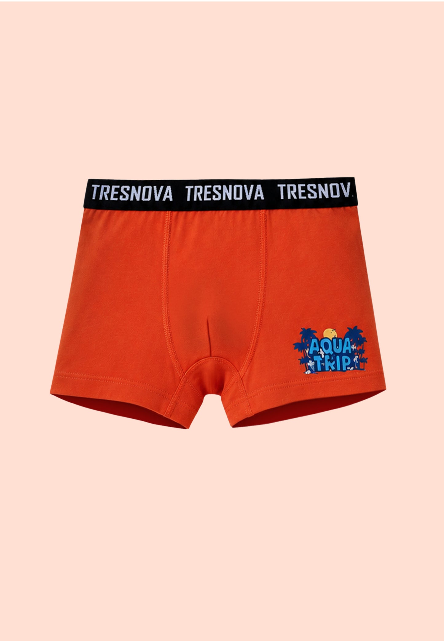 TRESNOVA Cotton Anti-microbial Finish & Smart Waistband Technology Dinosaur Printed Soft Boxer Briefs Pack of 3 -Green, Orange, Yellow