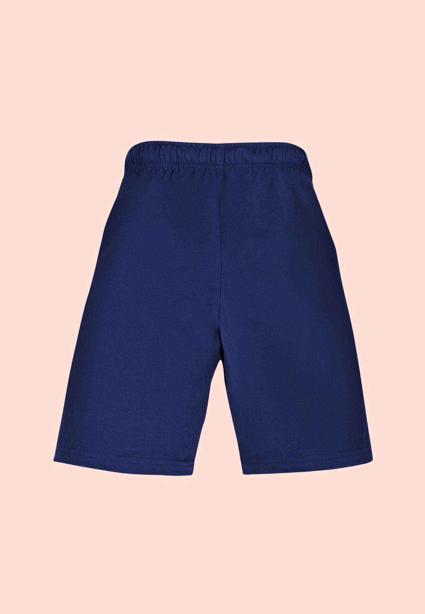 Tresnova Cotton Knit Half Sleeves Antimicrobial Finish Football Printed Oversized Drop Shoulder T-shirt And Shorts Set-Navy Blue