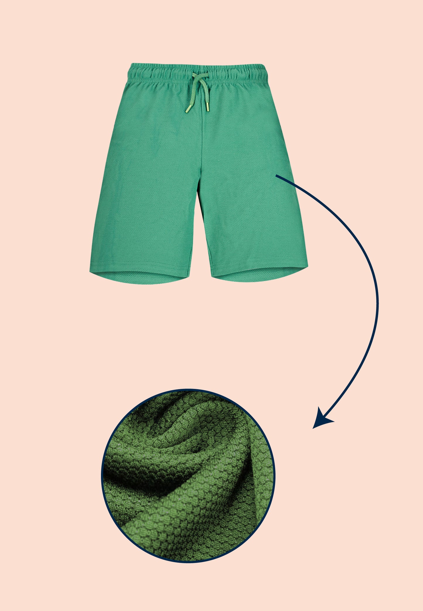 TRESNOVA Cotton Anti-Microbial & Smart Waistband Technology Leaf Printed  Soft Shorts Pack of 2- Navy & Green