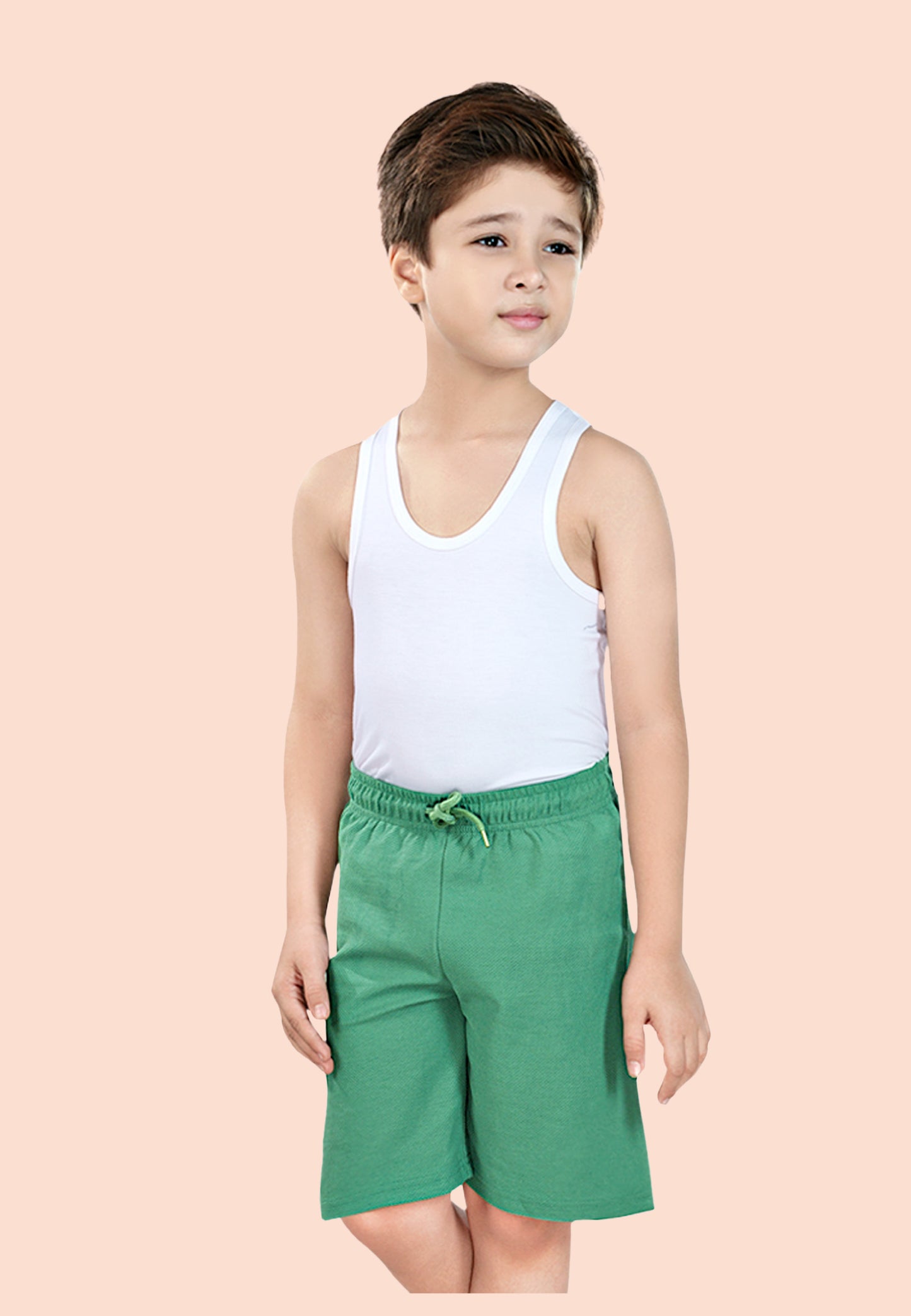 TRESNOVA Cotton Anti-Microbial & Smart Waistband Technology Leaf Printed  Soft Shorts Pack of 2- Navy & Green