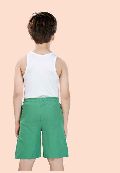TRESNOVA Cotton Anti-Microbial & Smart Waistband Technology Leaf Printed  Soft Shorts Pack of 2- Navy & Green