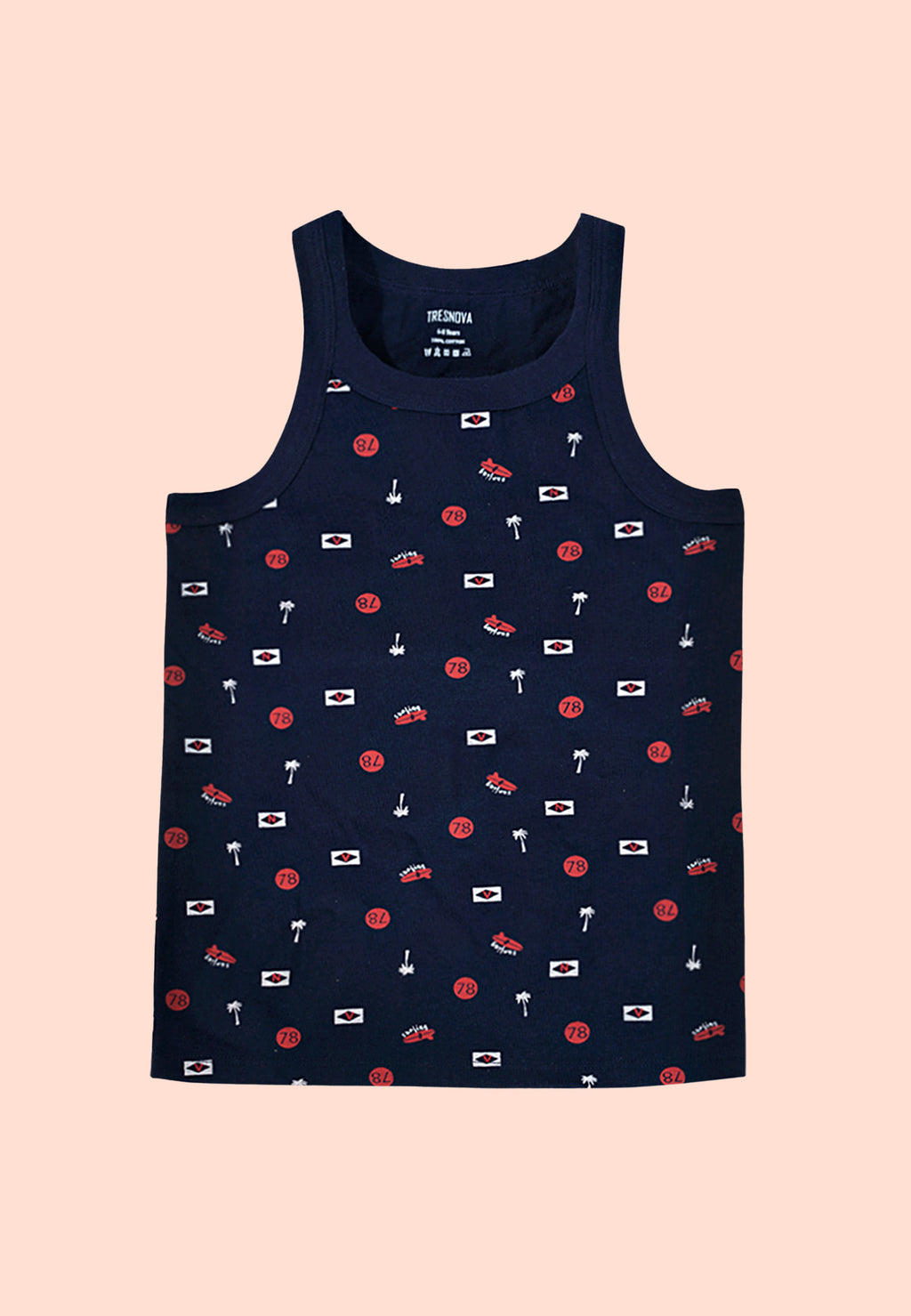 Soft Cotton Gym Vests for Boys ( Pack of 2) |  Anti-Bacterial Chemical Free Kids Underwear | Ages 2-16Y