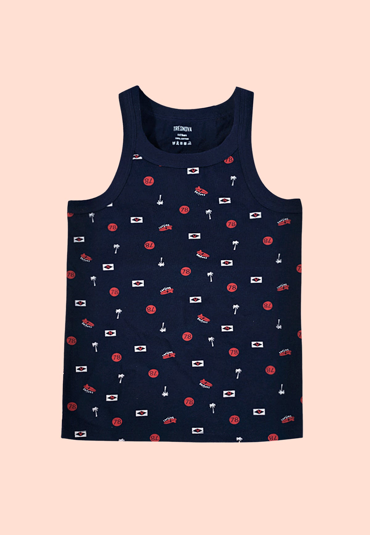 Soft Cotton Gym Vests for Boys ( Pack of 2) |  Anti-Bacterial Chemical Free Kids Underwear | Ages 2-16Y