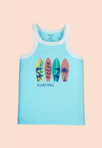 Soft Cotton Gym Vests for Boys ( Pack of 2) |  Anti-Bacterial Chemical Free Kids Underwear | Ages 2-16Y