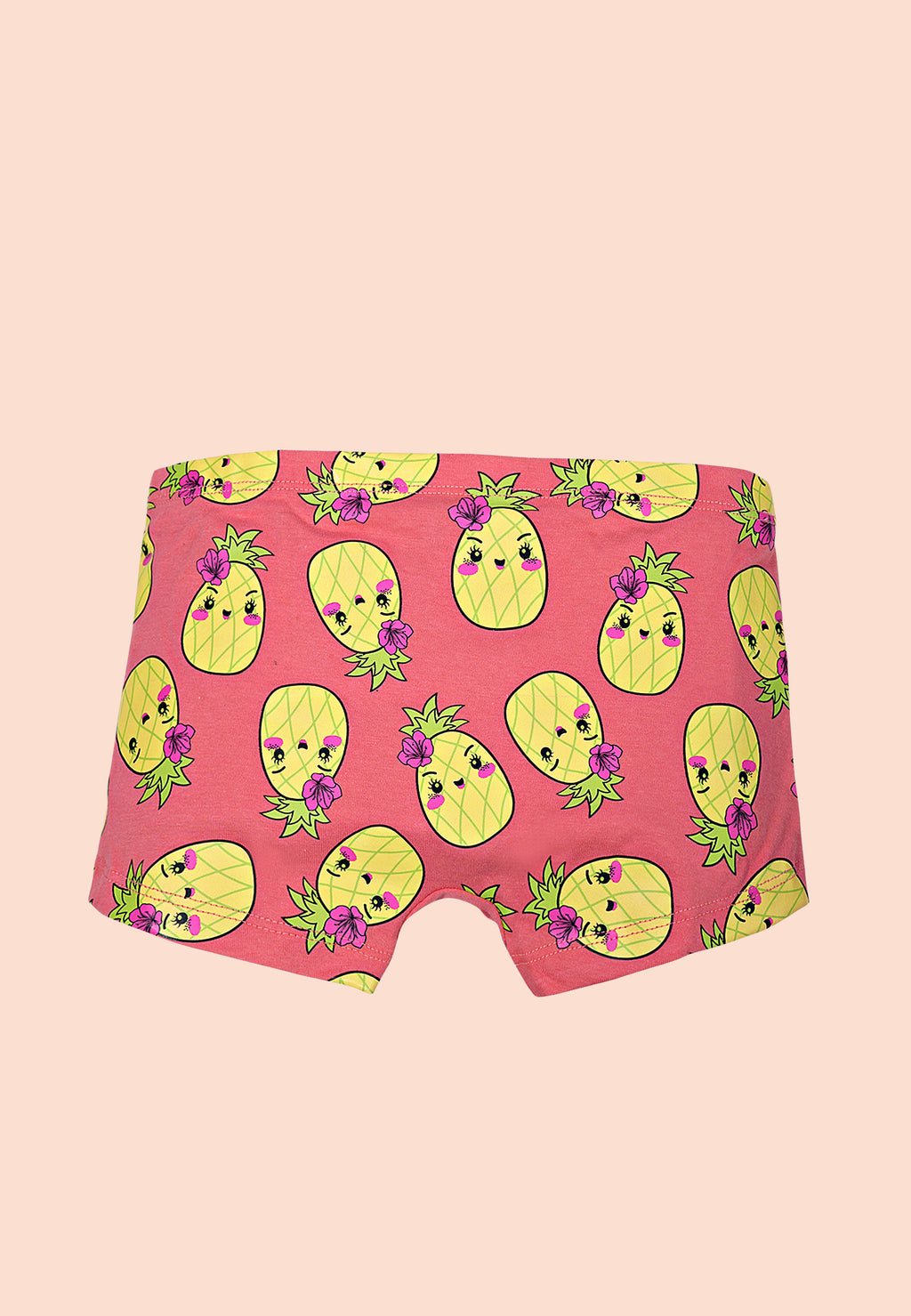 Soft Cotton Boxer Panties for Girls ( Pack of 3) |  Anti-Bacterial Chemical Free Kids Underwear | Ages 2-16Y
