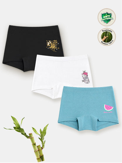 Super Soft Bamboo Boxer Panties Pack of 3