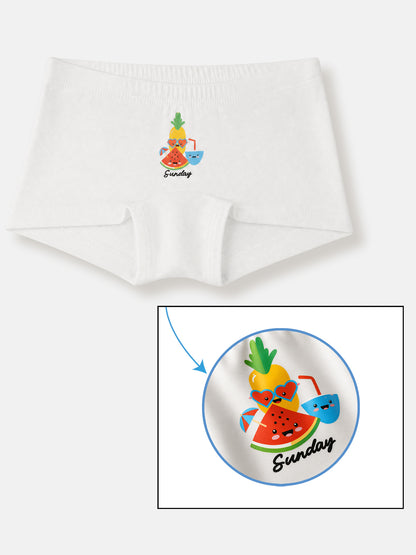 Pure Cotton Days of the Week Boxer Panties- Pack of 7