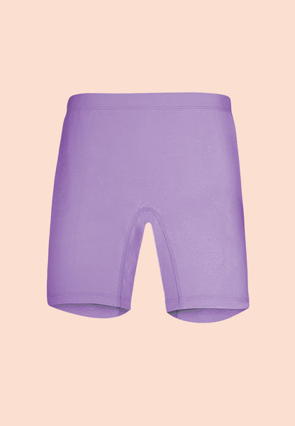 TRESNOVA Cotton Lycra Anti-microbial Finish & Smart Waistband Technology Fruits Printed Soft Cycling shorts Pack of 3 -  White, Lavender, Navy