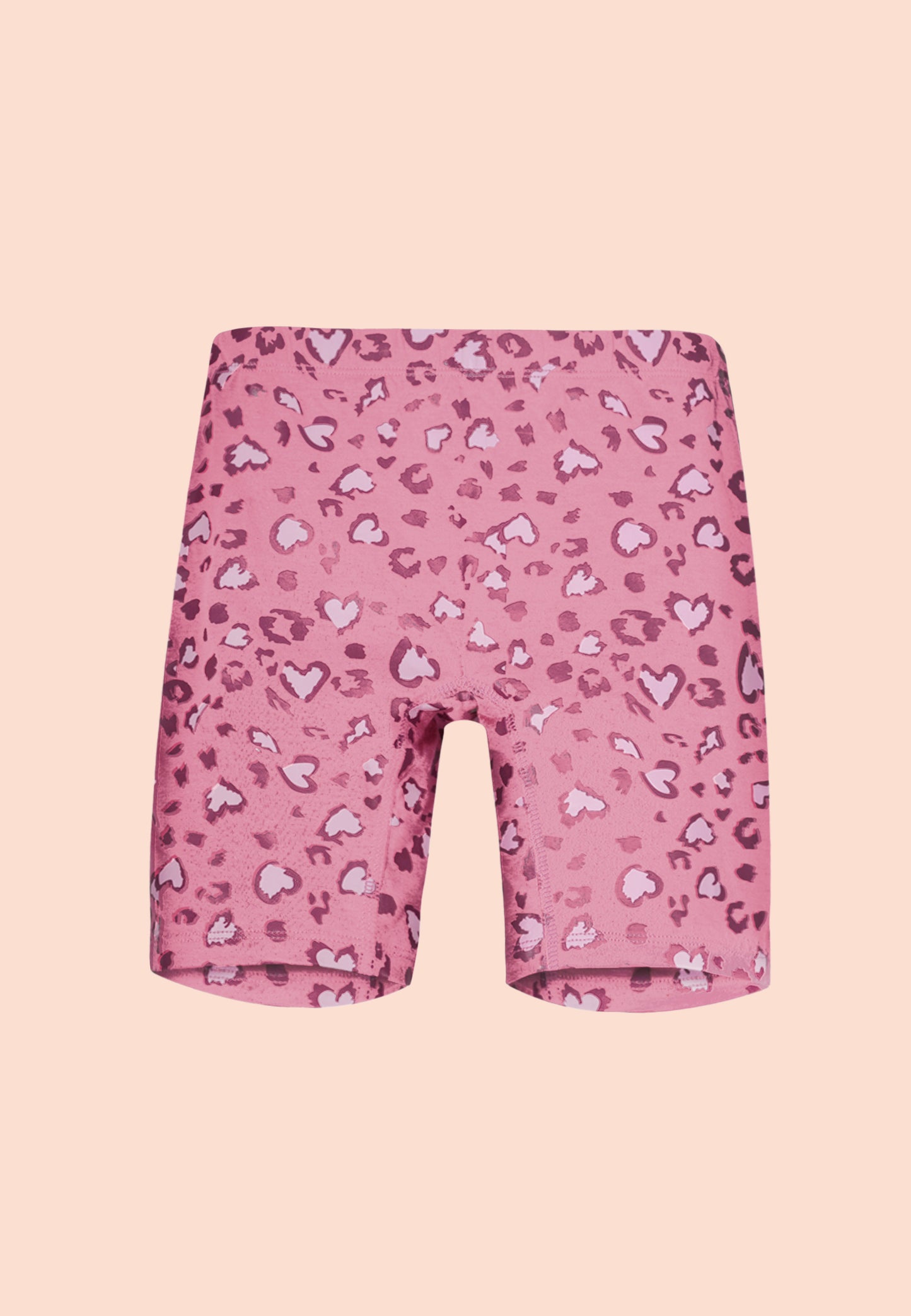TRESNOVA Cotton Lycra Anti-microbial Finish & Smart Waistband Technology Leopard Printed Soft Cycling shorts Pack of 3 - Pink, Coral,  Black