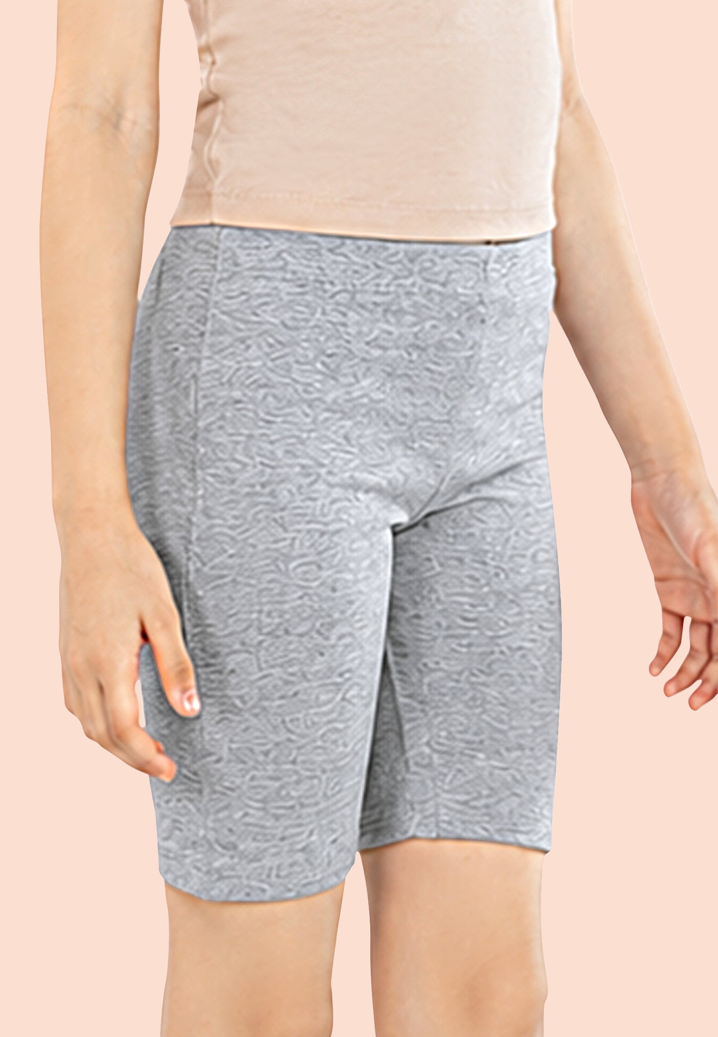 TRESNOVA Cotton Lycra Anti-microbial Finish & Smart Waistband Technology Solid School essentials Soft Cycling shorts Pack of 3 -Grey, Black