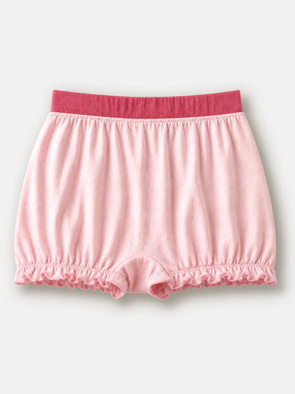 Soft Cotton Bloomer Panties For Girls ( Pack of 3) | Anti-Bacterial Kids Underwear | Ages 2-12Y Lycra Anti-microbial Finish & Smart Waistband Technology Heart Printed Soft Boxer PantiesPack of 3 - White, Red, Navy (Copy)