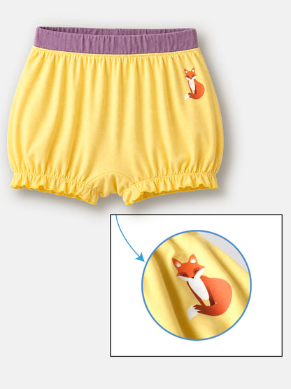 Soft Cotton Bloomer Panties For Girls ( Pack of 3) | Anti-Bacterial Kids Underwear | Ages 2-12Y Lycra Anti-microbial Finish & Smart Waistband Technology Heart Printed Soft Boxer PantiesPack of 3 - White, Red, Navy (Copy)