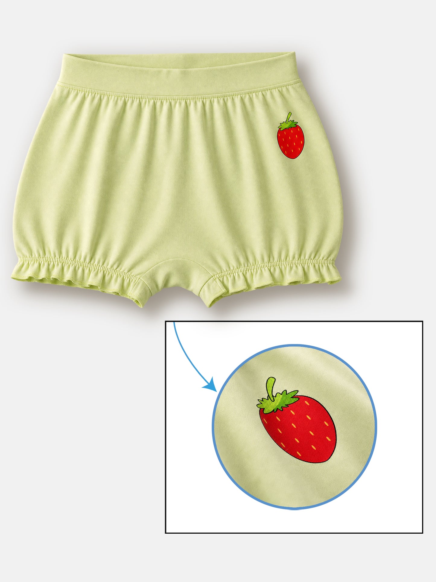Soft Cotton Bloomer Panties For Girls ( Pack of 3) | Anti-Bacterial Kids Underwear | Ages 2-12Y Lycra Anti-microbial Finish & Smart Waistband Technology Heart Printed Soft Boxer PantiesPack of 3 - White, Red, Navy (Copy) (Copy) (Copy)