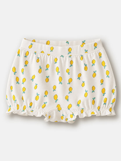 Soft Cotton Bloomer Panties For Girls ( Pack of 3) | Anti-Bacterial Kids Underwear | Ages 2-12Y Lycra Anti-microbial Finish & Smart Waistband Technology Heart Printed Soft Boxer PantiesPack of 3 - White, Red, Navy (Copy) (Copy) (Copy)