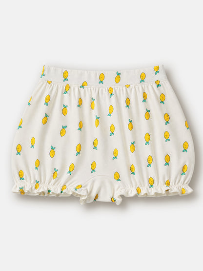 Soft Cotton Bloomer Panties For Girls ( Pack of 3) | Anti-Bacterial Kids Underwear | Ages 2-12Y Lycra Anti-microbial Finish & Smart Waistband Technology Heart Printed Soft Boxer PantiesPack of 3 - White, Red, Navy (Copy) (Copy) (Copy)