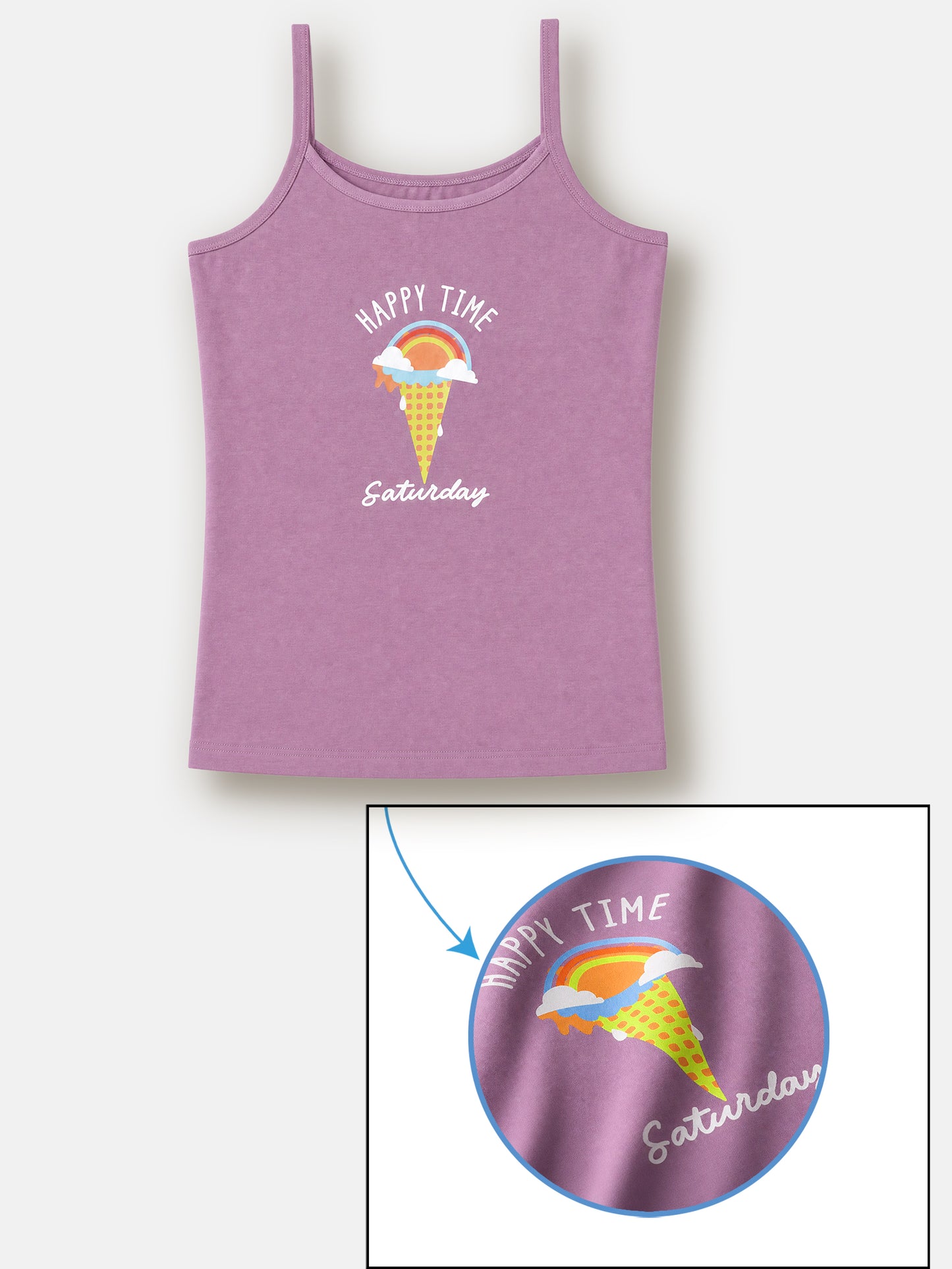 Soft Cotton Camisoles for Girls (Pack of3) | Chemical Free Anti-Bacterial Kids Underwear | Ages 8-16Y