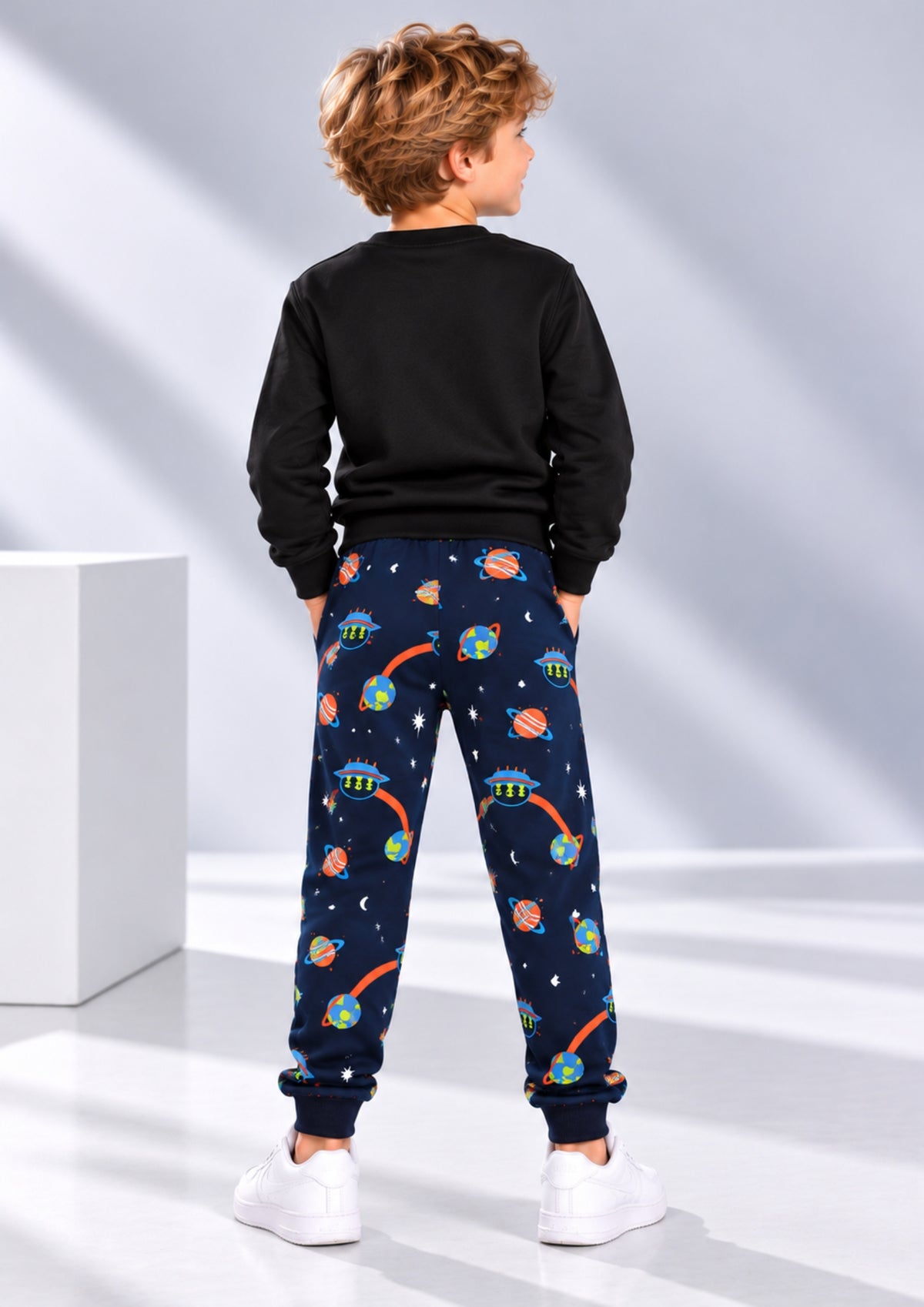 Soft Cotton Joggers for Boys ( Pack of 2) |  Anti-Bacterial Chemical Free Outerwear | Ages 2-16Y