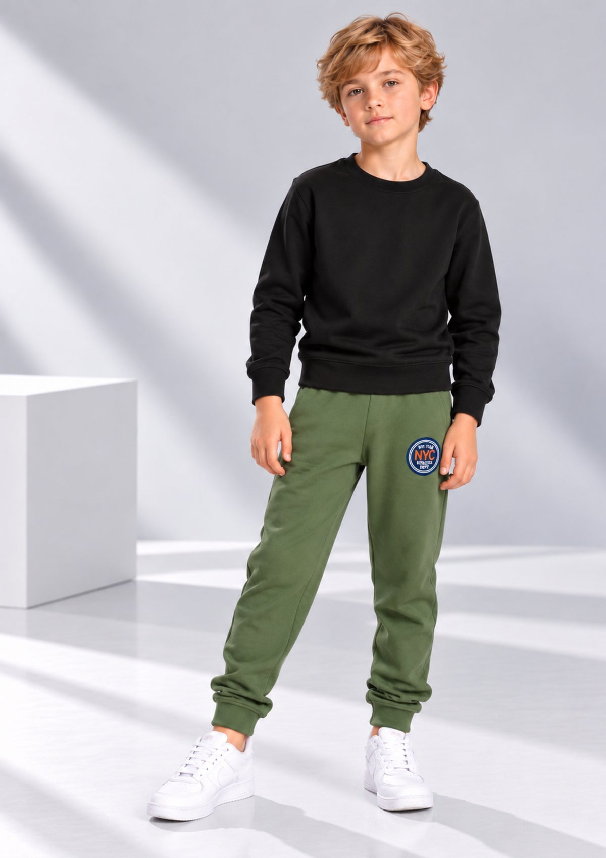 Soft Cotton Joggers for Boys ( Pack of 2) |  Anti-Bacterial Chemical Free Outerwear | Ages 2-16Y