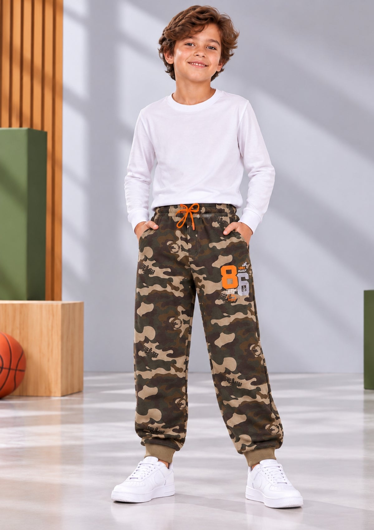 Soft Cotton Fashion Joggers for Boys |  Anti-Bacterial Chemical Free Outerwear | Ages 2-16Y