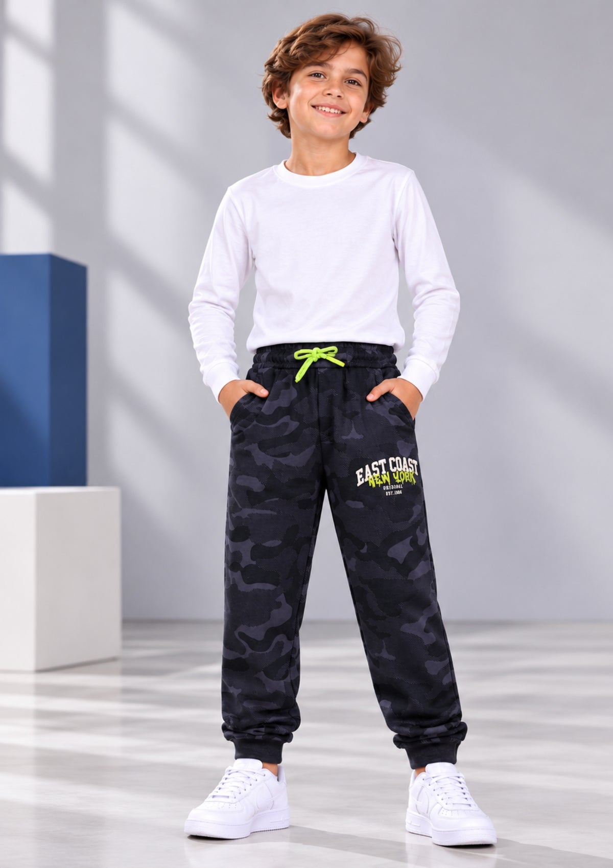 Soft Cotton Fashion Joggers for Boys |  Anti-Bacterial Chemical Free Outerwear | Ages 2-16Y