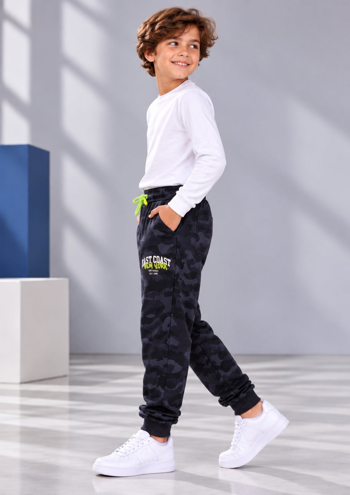 Soft Cotton Fashion Joggers for Boys |  Anti-Bacterial Chemical Free Outerwear | Ages 2-16Y