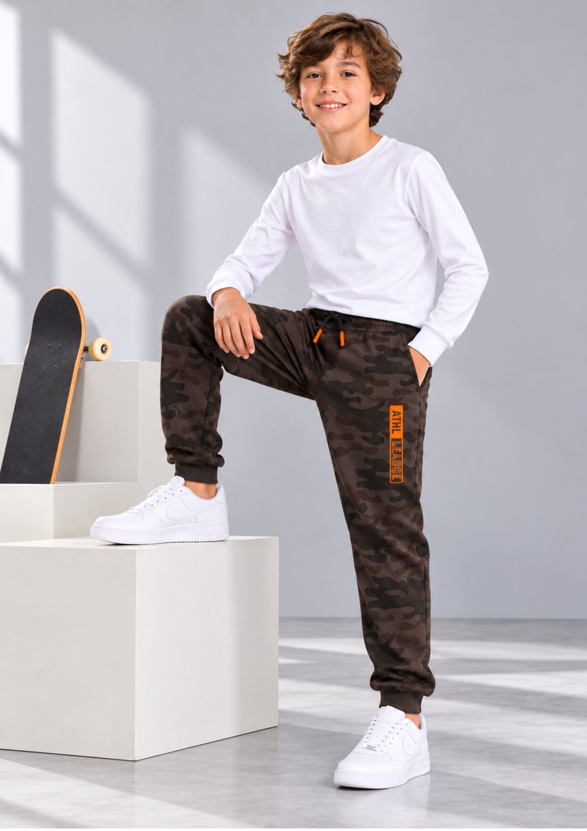 Soft Cotton Fashion Joggers for Boys |  Anti-Bacterial Chemical Free Outerwear | Ages 2-16Y
