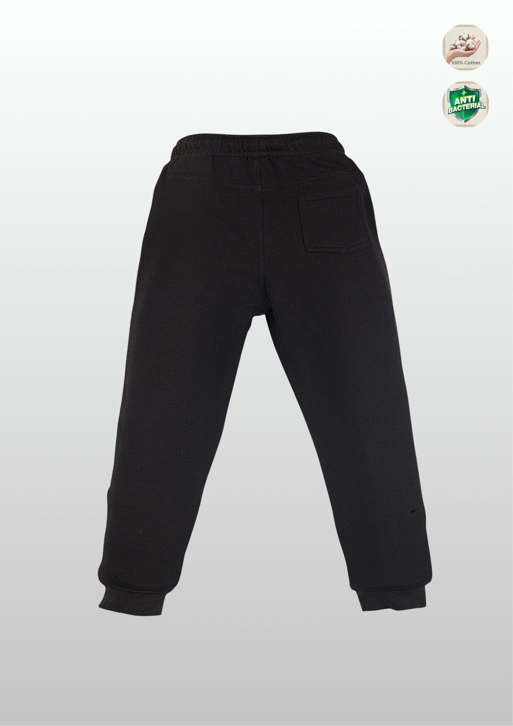 Graffiti Print Boys Joggers – Cotton Terry Lounge Pant-1 Pc, Black