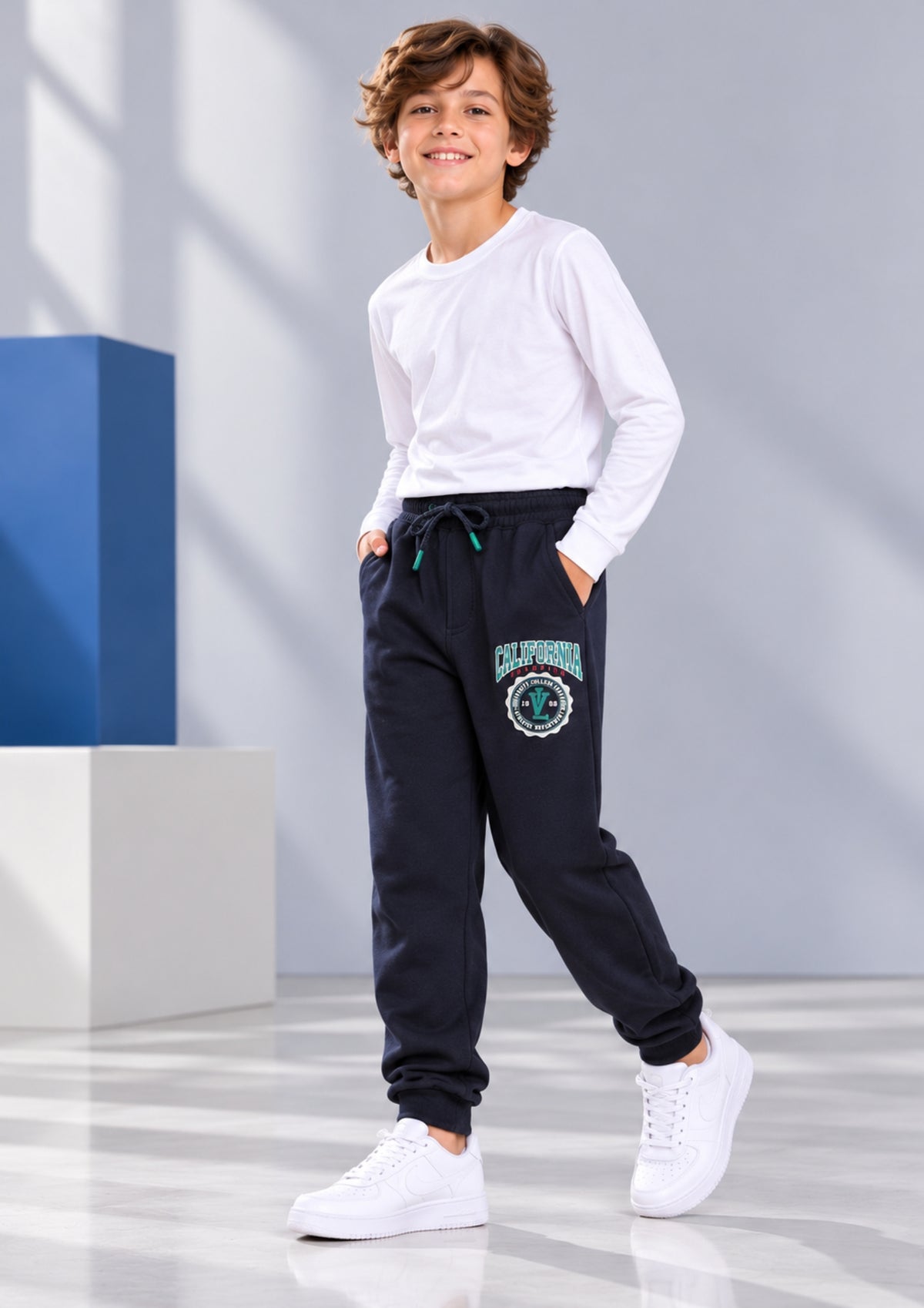 Soft Cotton Fashion Joggers for Boys |  Anti-Bacterial Chemical Free Outerwear | Ages 2-16Y