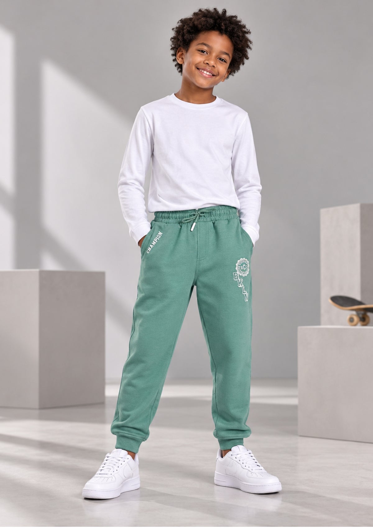 Soft Cotton Fashion Joggers for Boys |  Anti-Bacterial Chemical Free Outerwear | Ages 2-16Y