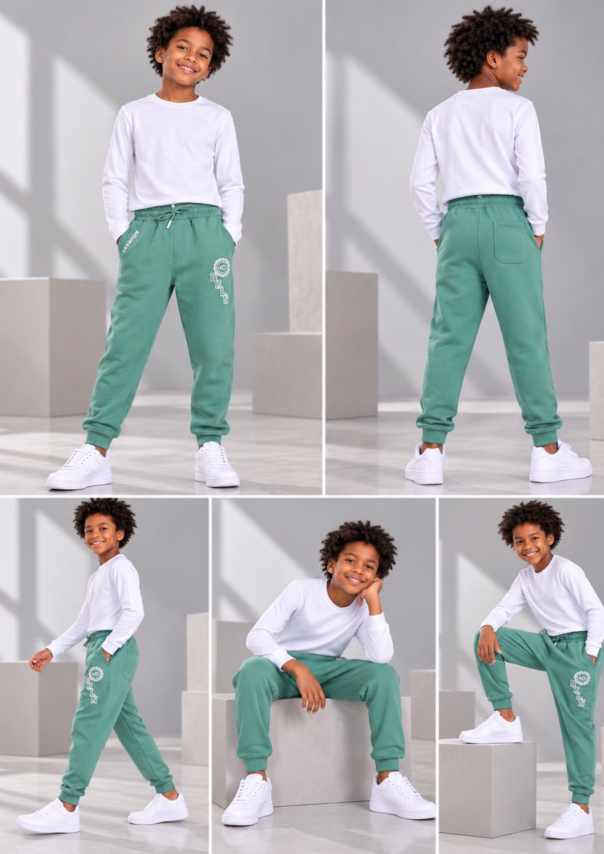 Soft Cotton Fashion Joggers for Boys |  Anti-Bacterial Chemical Free Outerwear | Ages 2-16Y