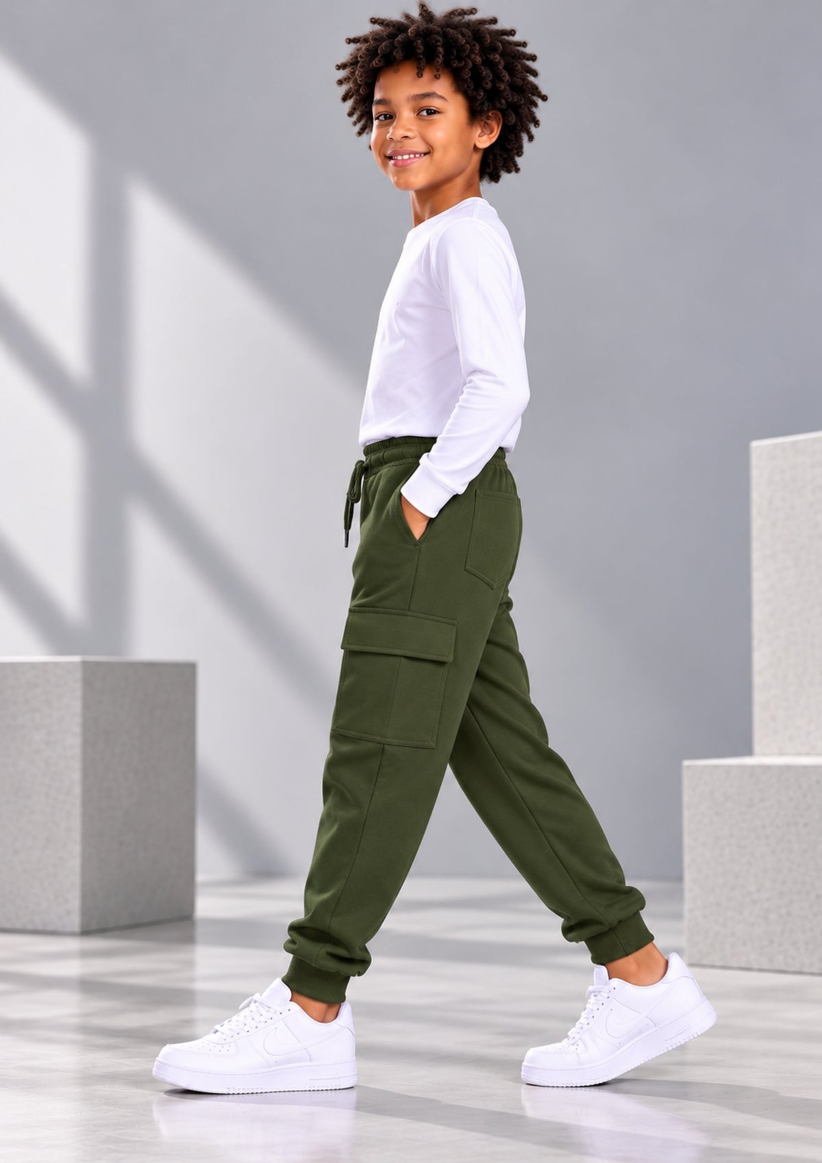 Soft Cotton Fashion Joggers for Boys |  Anti-Bacterial Chemical Free Outerwear | Ages 2-16Y