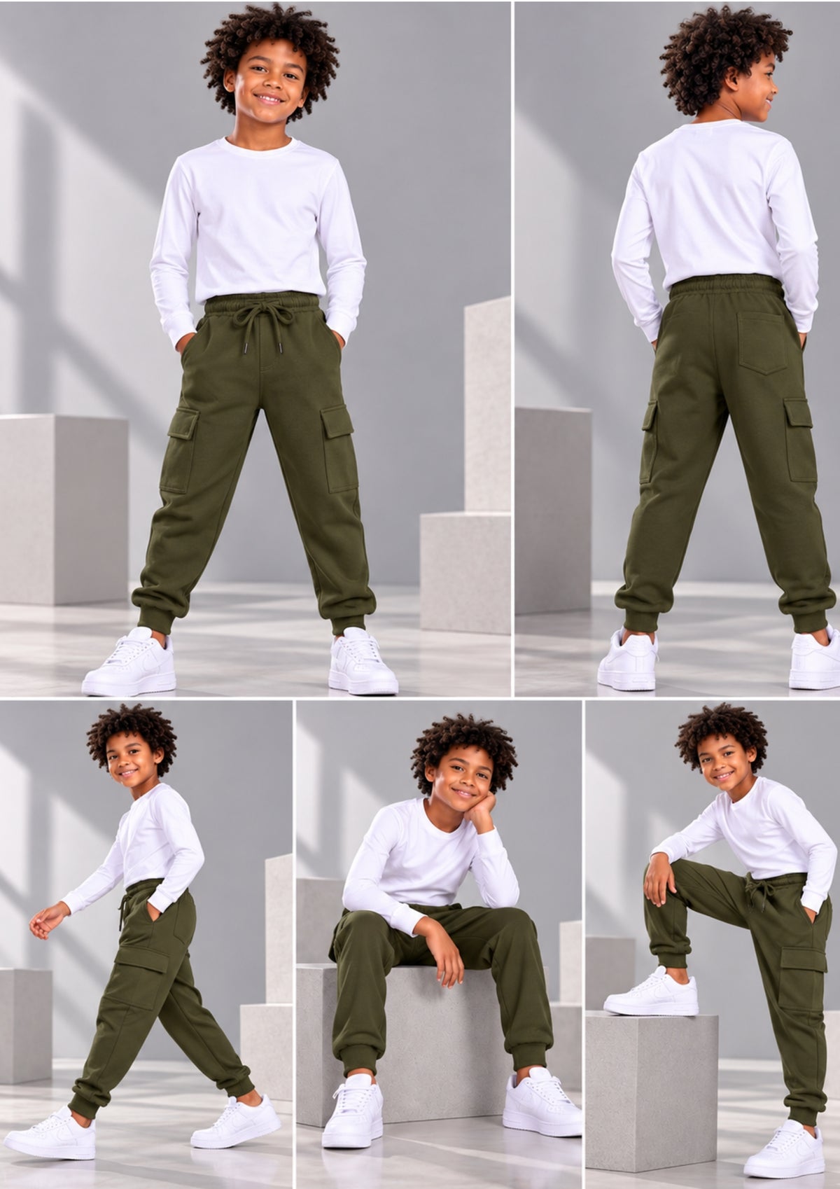 Soft Cotton Fashion Joggers for Boys |  Anti-Bacterial Chemical Free Outerwear | Ages 2-16Y