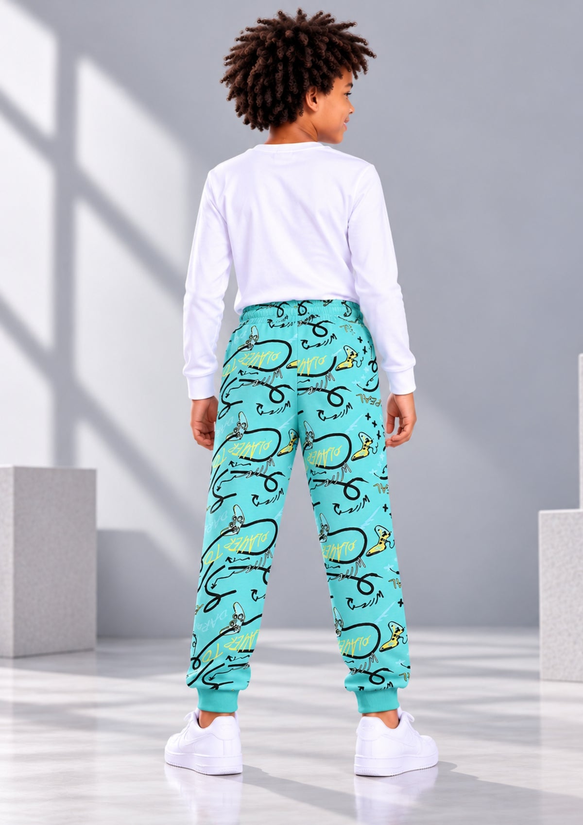 Soft Cotton Joggers for Boys ( Pack of 2) |  Anti-Bacterial Chemical Free Outerwear | Ages 2-16Y