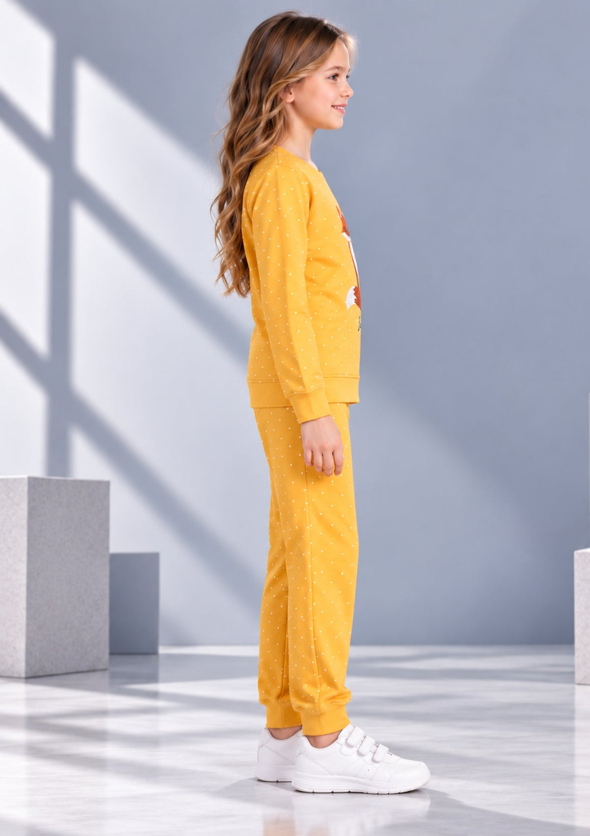 Soft Cotton Pyjama Set for Girls ( 1 Set) |  Anti-Bacterial Chemical Free Nightwear | Ages 2-16Y