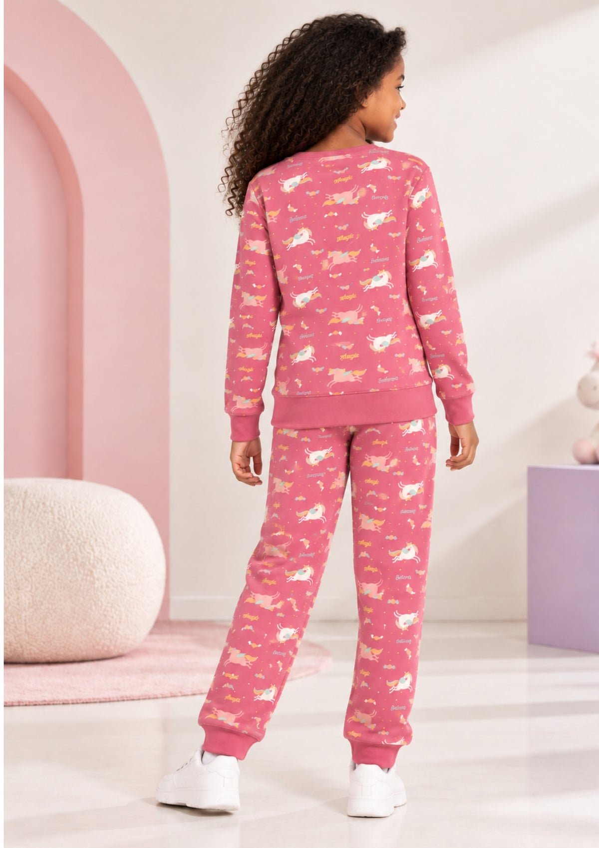Soft Cotton Pyjama Set for Girls ( 1 Set) |  Anti-Bacterial Chemical Free Nightwear | Ages 2-16Y