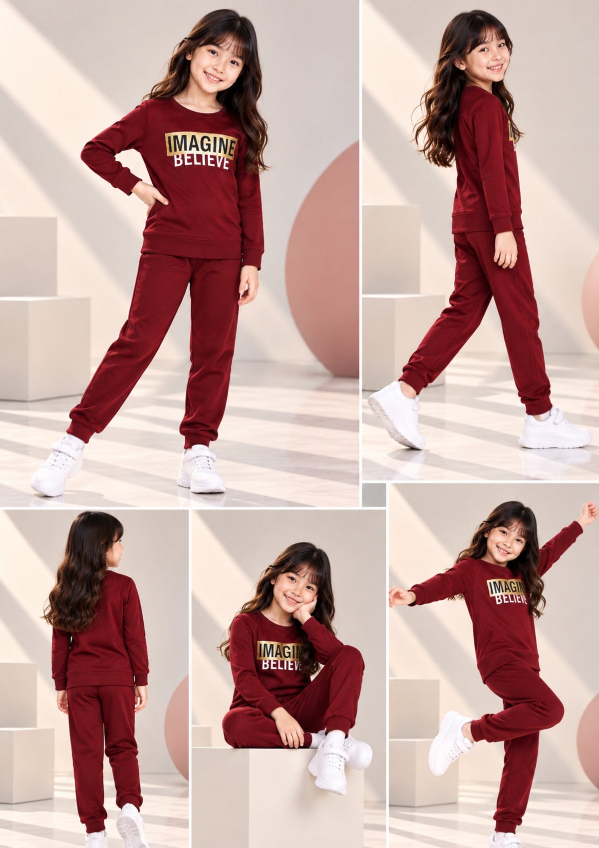 Soft Cotton Pyjama Set for Girls ( 1 Set) |  Anti-Bacterial Chemical Free Nightwear | Ages 2-16Y
