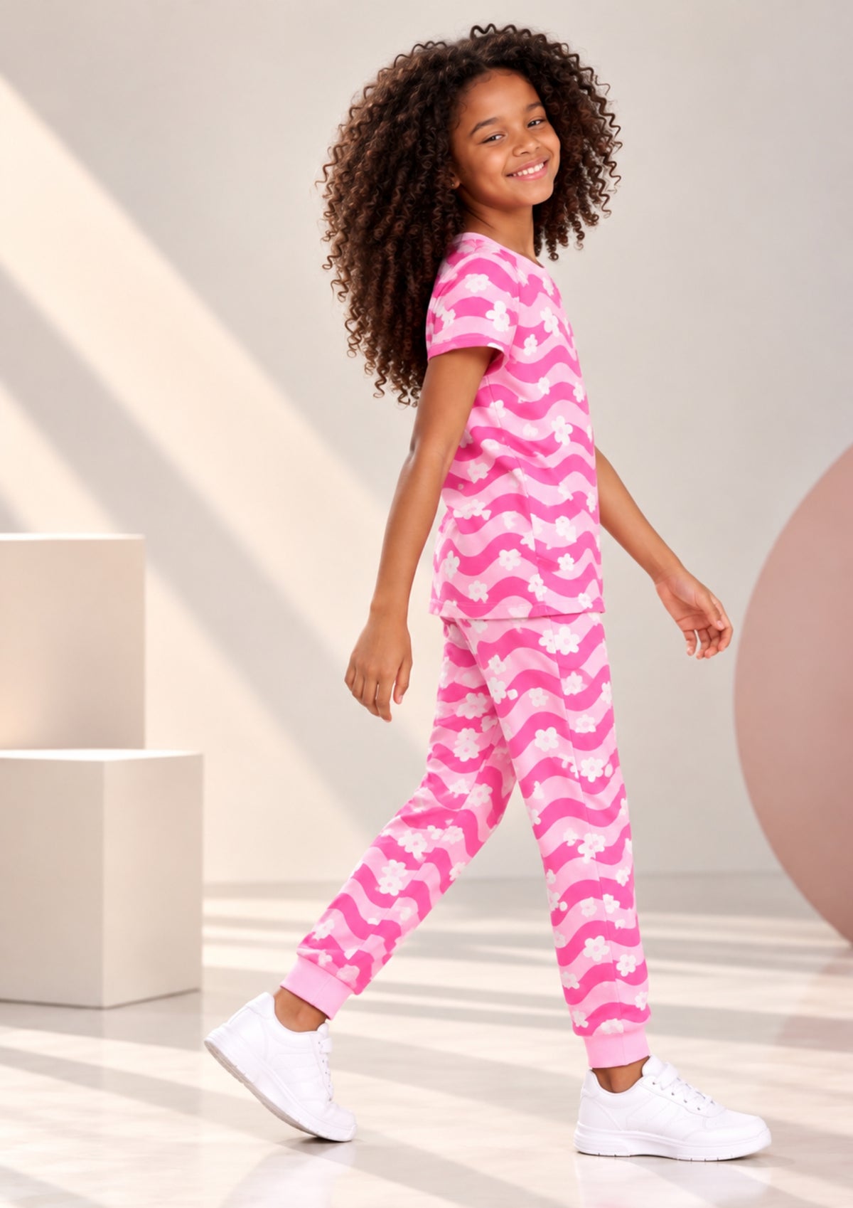 Soft Cotton Pyjama Set for Girls ( 1 Set) |  Anti-Bacterial Chemical Free Nightwear | Ages 2-16Y
