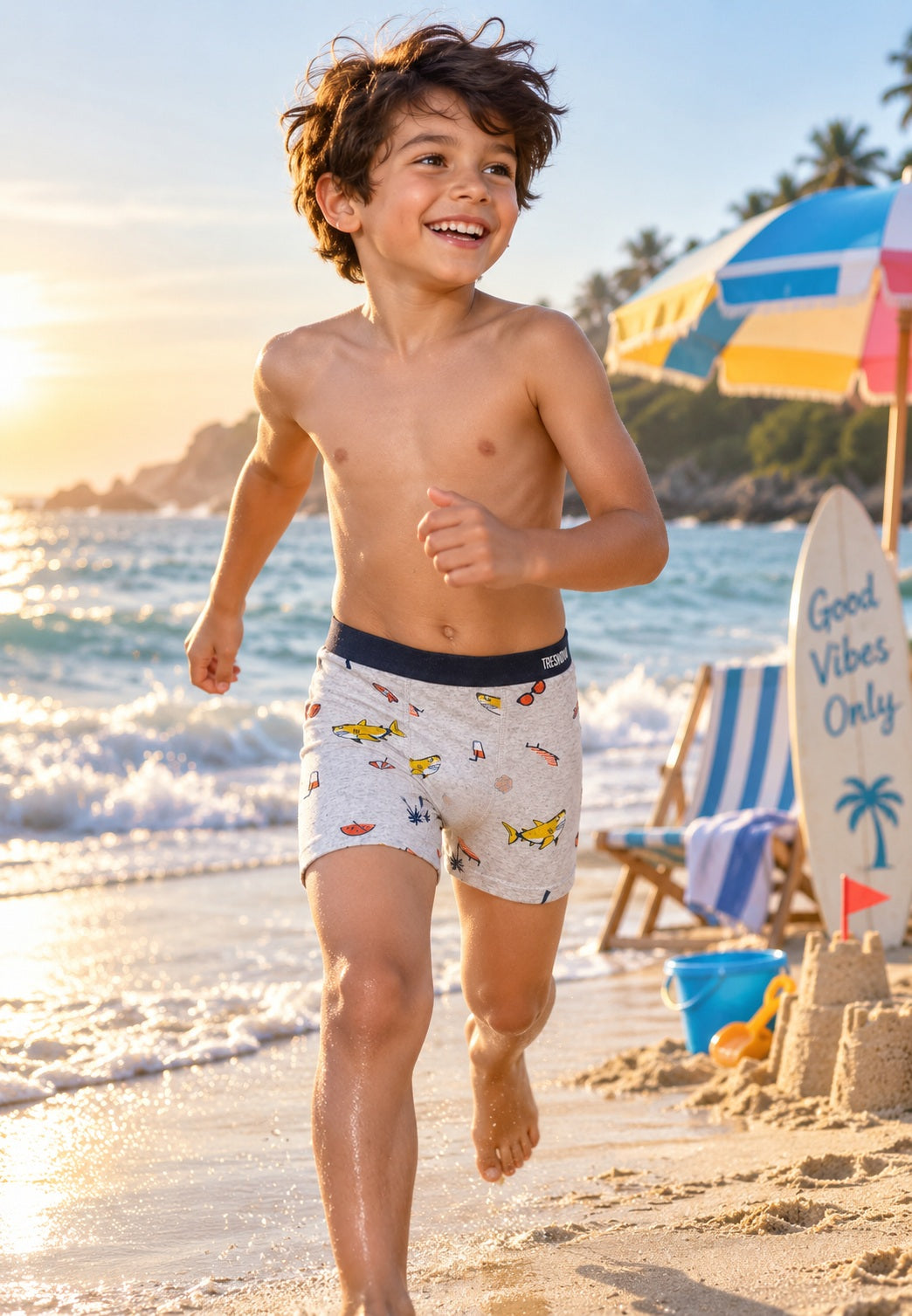 Camouflage Print Boys Boxer Briefs – Pack of 6 (Cotton Lycra)