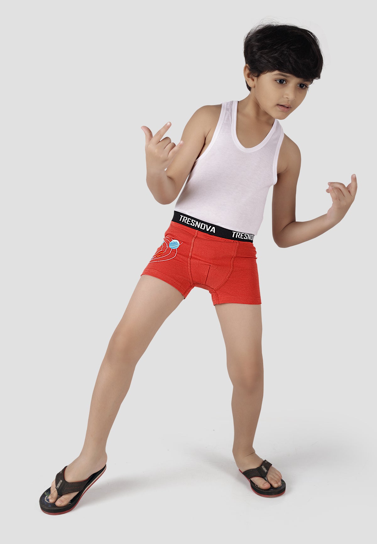 Space Print Boys Boxer Briefs – Pack of 6 (Cotton Lycra)