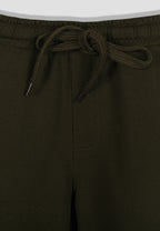 California & Brooklyn Print Boys Joggers – Cotton Terry -2 Pcs, Navy & Green